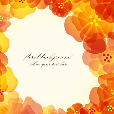 Abstract floral backgroundのイラスト素材
