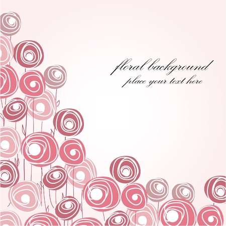 Abstract roses のイラスト素材