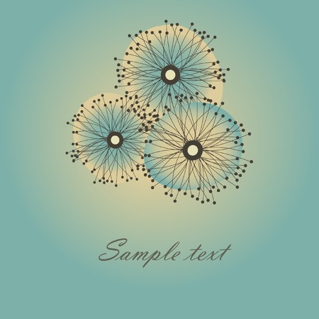Floral card.の写真素材