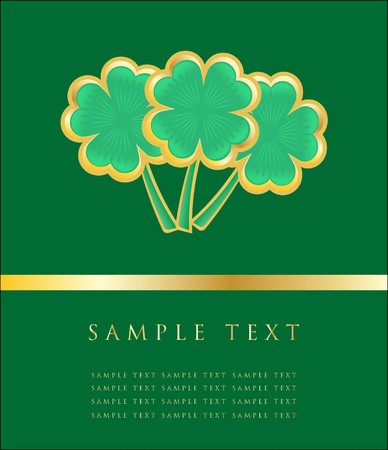 Four leafs clover symbol. の写真素材
