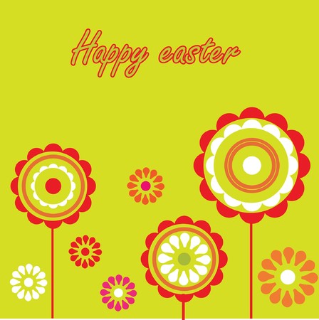Retro easter card. の写真素材