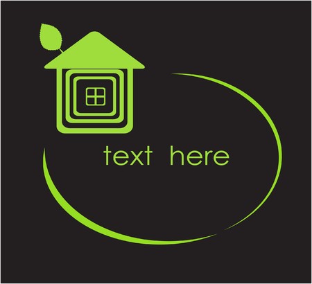 Green house.frame for your text. の写真素材