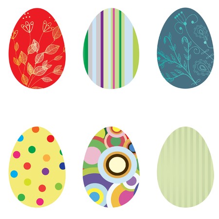 Easter eggs set. の写真素材