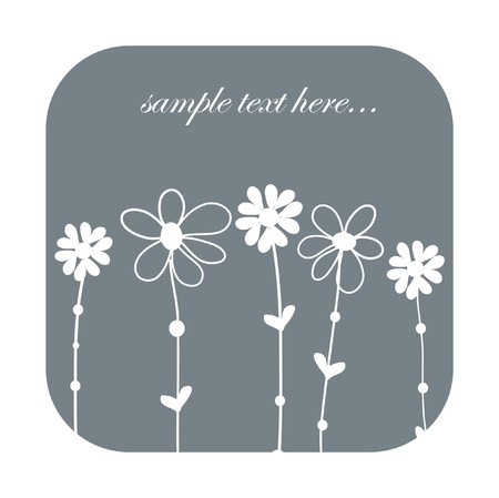 Vintage floral card.の写真素材