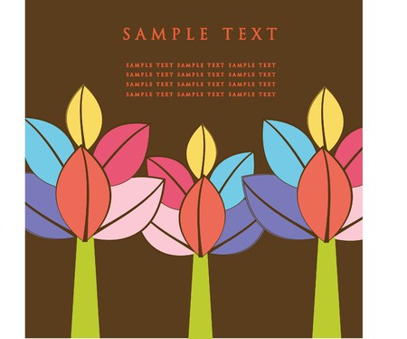 Vector illustration of abstract trees. の写真素材