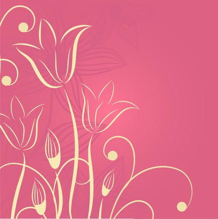 Floral cardの写真素材