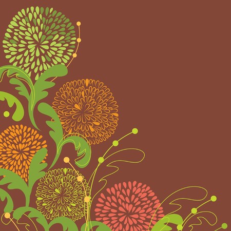 Vintage floral card の写真素材