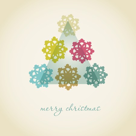 Abstract xmas tree. Vector christmas cardの写真素材