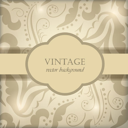 Vintage floral frame. のイラスト素材