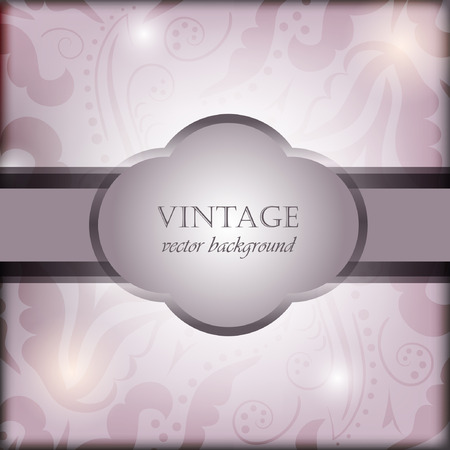 Vintage floral frame. のイラスト素材