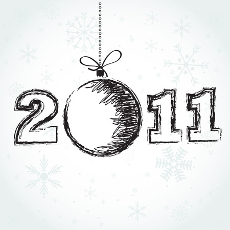 Vintage christmas card with place for text のイラスト素材