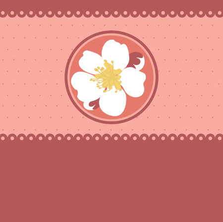 Floral cardのイラスト素材