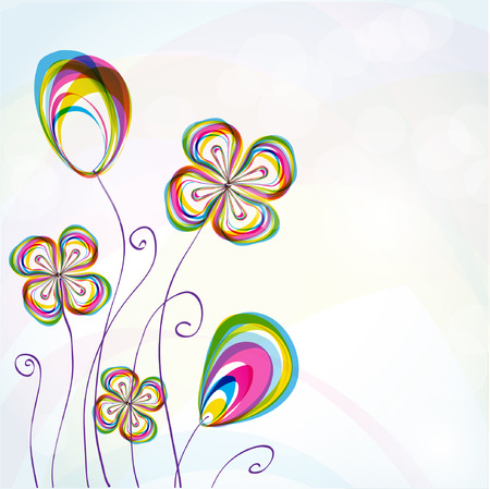 Abstract floral background のイラスト素材
