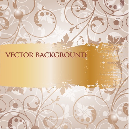 Vintage background with flowers のイラスト素材