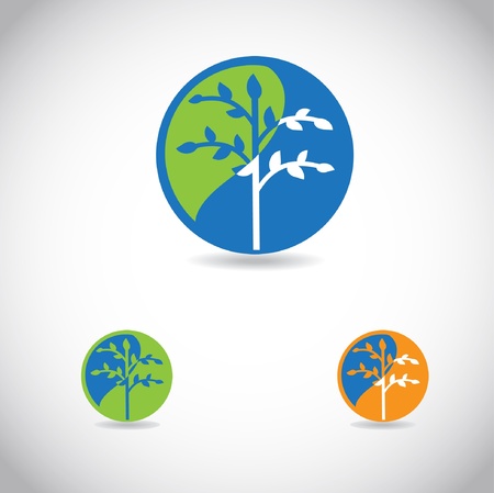 Tree Icon, good for ecological logotype のイラスト素材