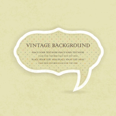 Vintage speech bubble frame designのイラスト素材