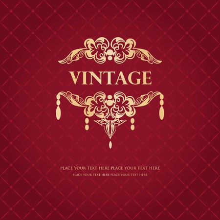 Vintage invitation design. のイラスト素材