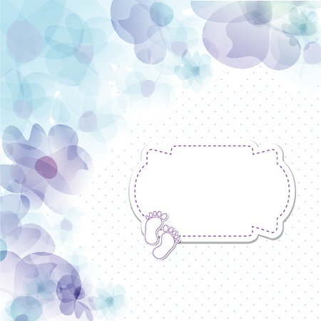 baby boy announcement card  vector illustrationの写真素材