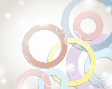 Abstract background with circles and squaresのイラスト素材