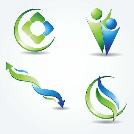 Set off Green ecological bannerのイラスト素材