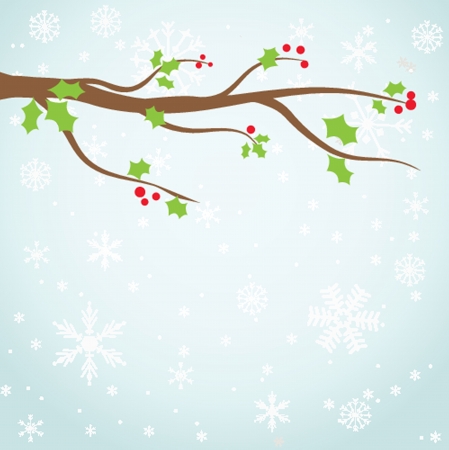 Christmas card with holiday elements のイラスト素材