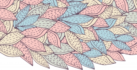 Floral pattern in autumn colorsのイラスト素材