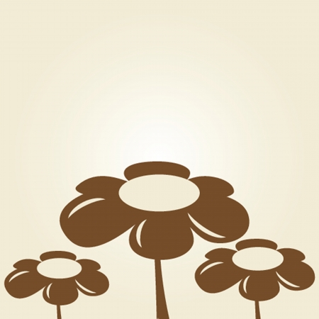Vintage card with hand drawn flowersのイラスト素材