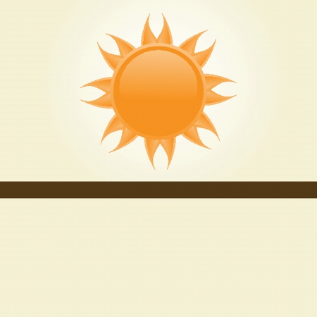 Sun over white - illustrationのイラスト素材