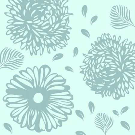 Floral pattern in autumn colorsのイラスト素材