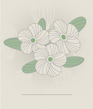Floral pattern in autumn colorsのイラスト素材