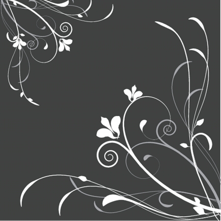 Vintage greeting card with hand drawn flowersのイラスト素材