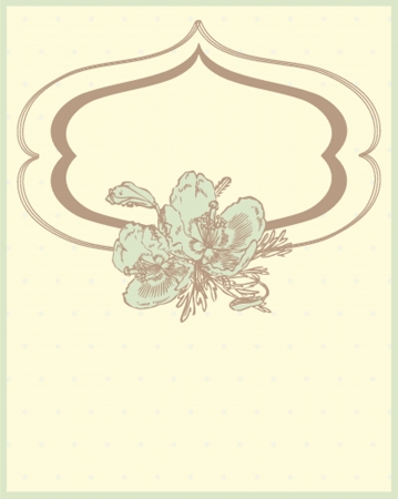 Vintage frame on  beautiful backgroundのイラスト素材