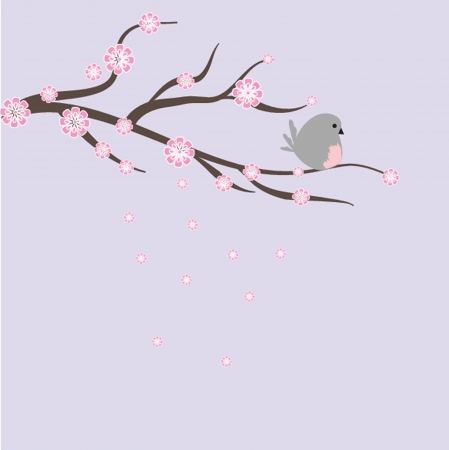 Blossom cherry - Greeting Cardのイラスト素材