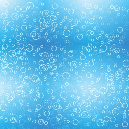 Blue water with bubbles background. Vector illustration for your design.のイラスト素材