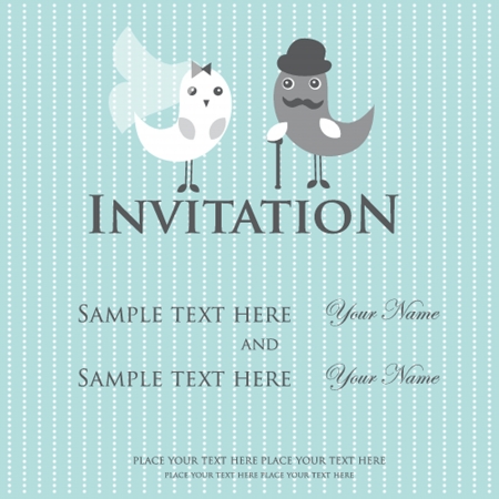 Wedding invitation cardのイラスト素材