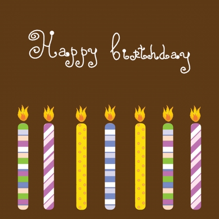 Birthday candlesのイラスト素材