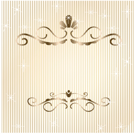 Christmas card with holiday elements: tree, bell,holly berryのイラスト素材