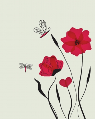 Beautiful butterfly hand drawn  illustrationのイラスト素材