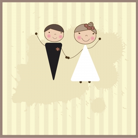 Beautiful wedding couple is enjoying weddingの写真素材
