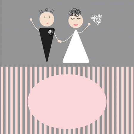 Beautiful wedding couple is enjoying weddingの写真素材