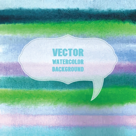 Watercolor vector background with place for your text. Pastel cold blue and violet colors.の写真素材