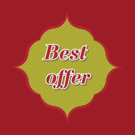 best offer banner の写真素材