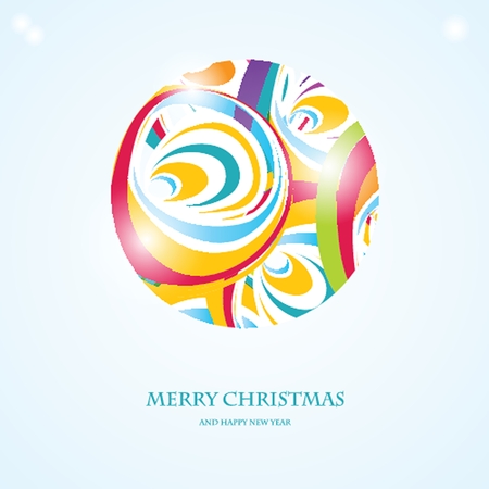 Holiday greeting card Merry Christmas and Happy New Year 2015.with christmas snowflakeのイラスト素材