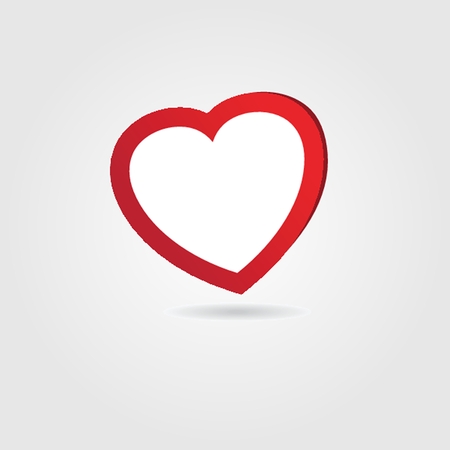 Red paper heart Valentines day card with sign on ornate backgroundのイラスト素材