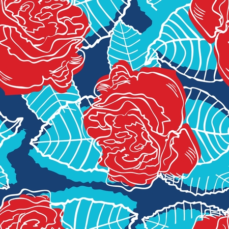 Elegance Stylish floral seamless pattern. Abstract beautiful vector illustration textureのイラスト素材