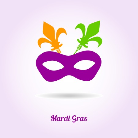 Mardi gras mask. Vector card or invitation design.のイラスト素材