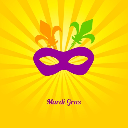 Mardi gras mask. Vector card or invitation design.のイラスト素材