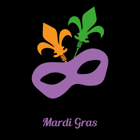 Mardi gras mask. Vector card or invitation design.のイラスト素材