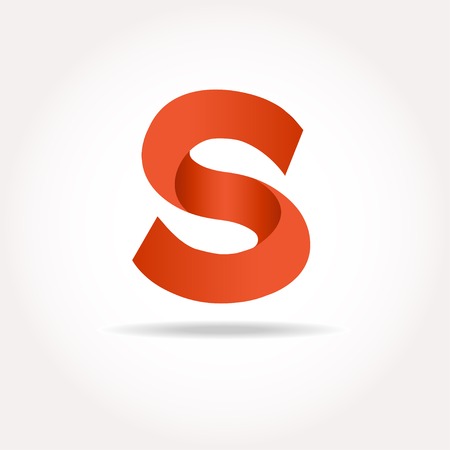 Letter S logo design template elements in different bright colorsのイラスト素材