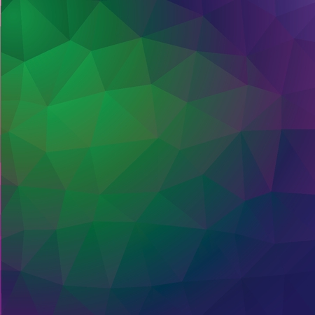 Geometric abstract green and violet low-poly paper background. Vector  with transparency.のイラスト素材